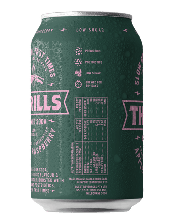Thrills Brewed Soda Apple & Raspberry 375ml x 12