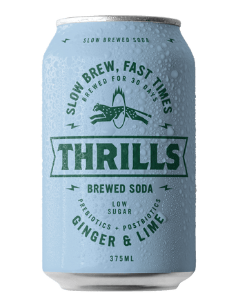 Thrills Brewed Soda GINGER & LIME 375ml x 12